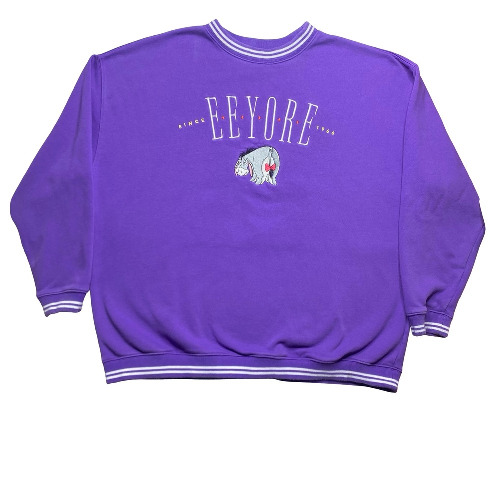 Disney Eeyore‎ x Winnie the Pooh purple sweater 2XL